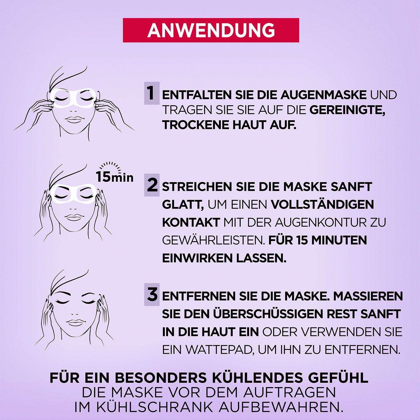Revitalift Filler Serum-Maske Auge Anwendung